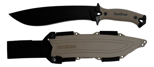 Cuchillo De Caza Kershaw Camp 10 - Machete Color Canela, Cuc