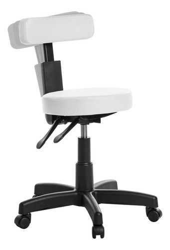 Cadeira Mocho Ergonômica Estética Clinica Rv Branco