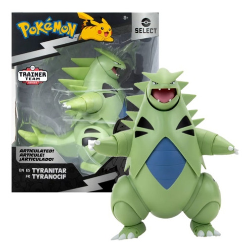 Jazwares Pokémon Select Tyranitar Figura Muñeco Articulado