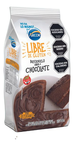  Arcor bizcochuelo de chocolate premezcla sin tacc 500 gr