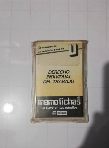 Ayuda Educ Derecho Individual Trabajo 1988 Memofichas Usadas