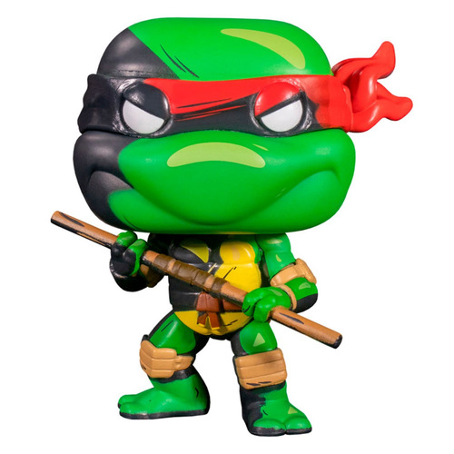 Boneco de ação Teenage Mutant Ninja Turtles: Donatello tem sua arma Baton Bo em uma edição especial de quadrinhos do fabricante Funko Pop! 60648 Coleção Nickelodeon.