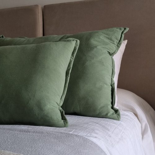 Funda Almohadon Tusor 40 X 40 Relleno Vellon Siliconado