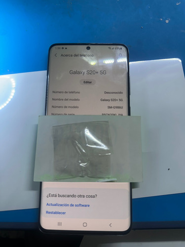 Samsung S20 Plus 5 G Todo Original Plateado (Usado)