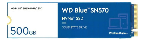 Disco Solido Ssd Wd 500gb Nvme Pcie M2 3500mb/s Blue Sn570