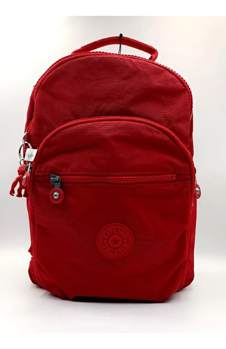 Backpack Kipling Seoul Small Mochila Chica Compartimento Tablet Color Red Rouge Diseño De La Tela Liso