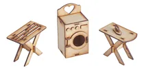 Comprar Muebles Casita De Muñecas Grandes! Combo Lavadero!
