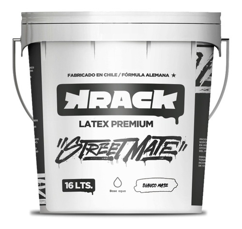 Tineta Latex Premium Blanco Krack Street Mate