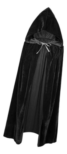 Capa Larga Con Capucha Para Halloween, Capa Suave Para