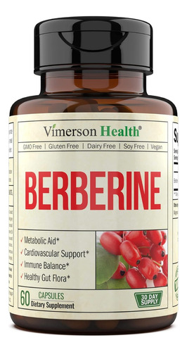 Berberina 1200 Mg Vimerson Health 60 Cápsulas