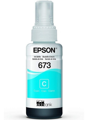 Tinta Epson T673220-al Cian 70ml Ecotank L805 L810 L850 L1800