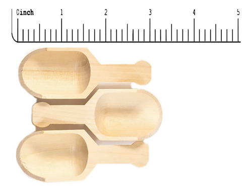 , Mini Cuchara De Madera De 3 Pulgadas, Paquete De 10 Cuchar