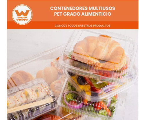 Contenedor Para Alimentos Pet 15x12.6x5.4cm 100 Color Blanco WOW ET1209A.CR.PX