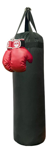 Saco De Boxeo 120cm, Tula Mma + Relleno + 1 Par Guantes