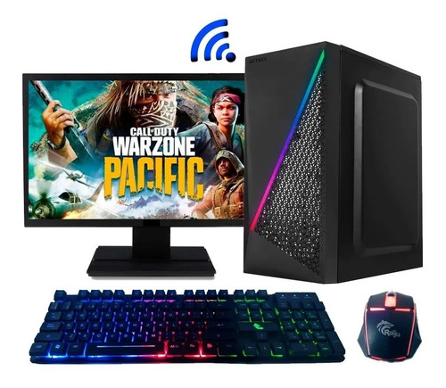 Pc Gamer Ryzen 5 5600g 32gb Ram Ssd + 2tb Monitor 22 Kit (Usado)