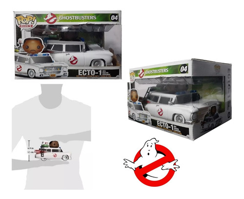 Ghostbusters Winston Zeddmore Con Ecto-1 Funko Pop Original (Usado)