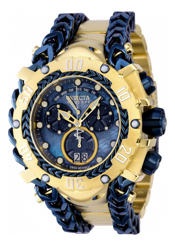 Reloj Para Men Invicta Gladiator 36891 Dark Blue, Gold