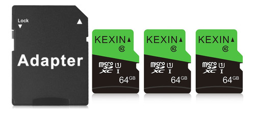 Kexin Tarjeta Micro Sd De 64 Gb Clase 10, U1, Microsdxc Uhs-