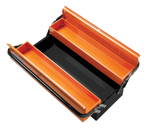 Caixa de ferramentas de metal Tramontina Orange com 3 gavetas