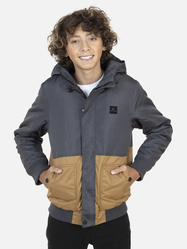 Casaca Juvenil Classic Bomber Gris Rip Curl