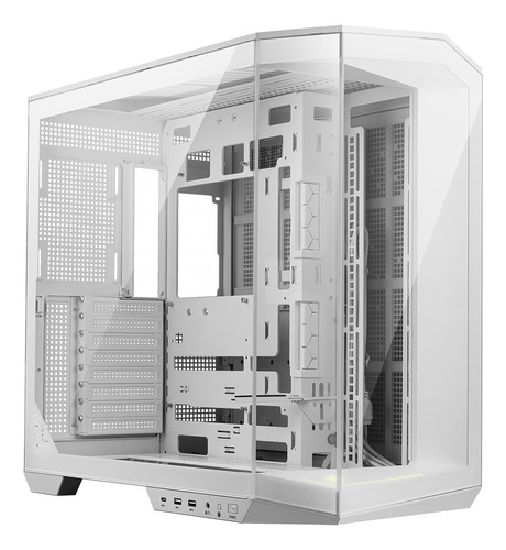 Gabinete Msi Mag Pano 100l Pz White Atx Media Torre Usb-c Blanco