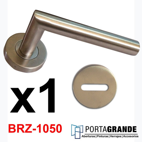 Imagen 1 de 4 de Manija Puerta Picaporte Acero Inoxidable Toshi X 1 Juego