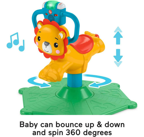 Fisher Price Bounce And Spin Lion Leon Que Rebota Y Gira / H