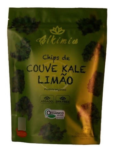 Chips De Couve Kale Limão - 10g Organicos E Assado