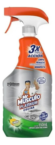 2 Pzs Limpiador Desengrasante Mr Músculo Cocina Platinum Tri