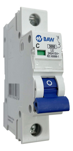 Llave Termica Unipolar 10 A 32 Amp Baw Iram