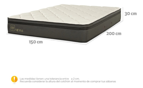 Colchón Vienna 2 Plazas X 2.00mt Cic