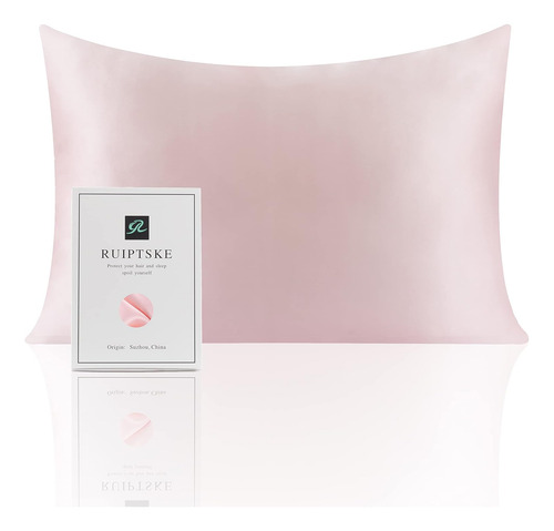 Funda De Almohada De Seda 100% Natural, 50 Cm X 75 Cm