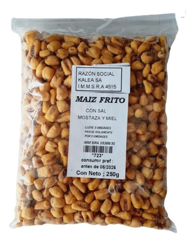 Maiz Frito Mostaza Y Miel 250g Lleve 3 Pague Solo 2 