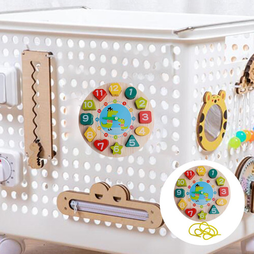 Sensory Busy Boards Accesorios Reloj Con Cuentas De Madera