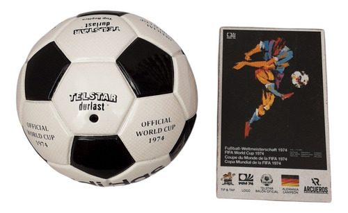 Balón Para Fútbol #2 Mundial Final Alemania 1974+ Afiche 