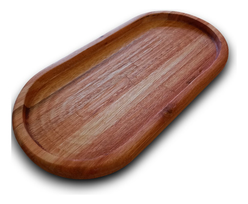 Bandeja Oval 15x30cm Madera Rectangular Mesa/cama Desayuno Marrón Claro