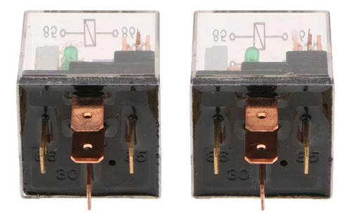 2 Par Coche Automotriz 12v 100a Conmutación 5 Pin Spdt