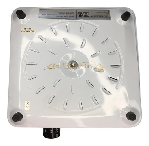 Imagen 5 de 10 de Anafe Eléctrico Brogas 1 Hornalla 1000 Watts Cocina