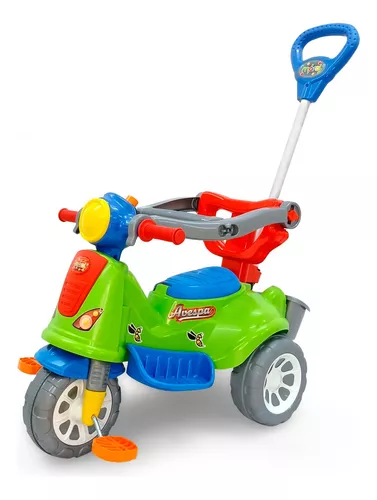 Brinquedo Triciclo Infantil Motoca Com Haste Removível