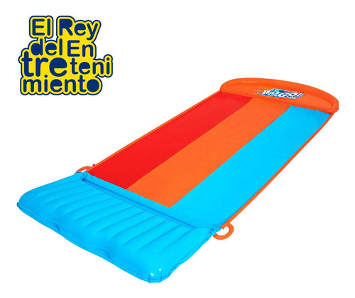 Imagen 3 de 8 de Tobogán Bestway Pista Deslizante Triple H2o Go Agua - El Rey