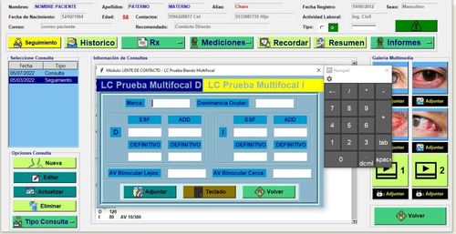 Programa Para Ópticas - Control De Historias