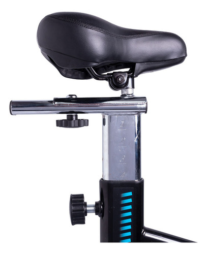 Bicicleta Ergométrica Para Spinning E17 Treino Cardio Casa Preto/azul
