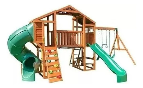 Juego Infantil De Madera Para Exterior. Ideal Negocio1