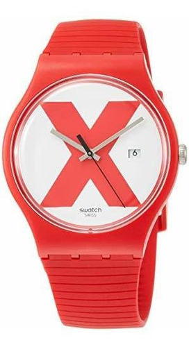 Swatch Suor400 Reloj De Pulsera Para Hombre Silicona Y Cuarz