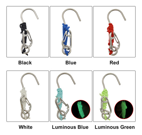 Reef Drift Hook Scuba Diving, Acero Inoxidable 316, Con