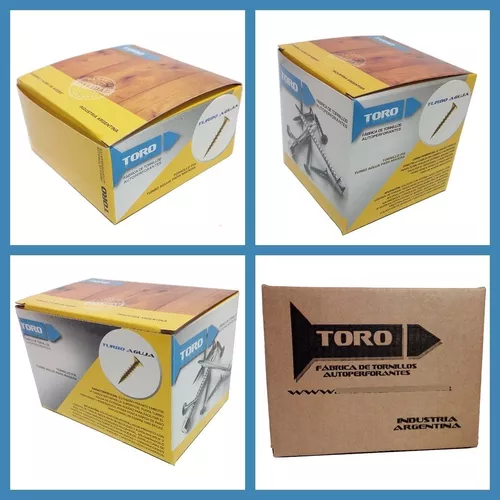 X 200 Unidades Caja Tornillos Fix Z Amarillo 4.5 X 45