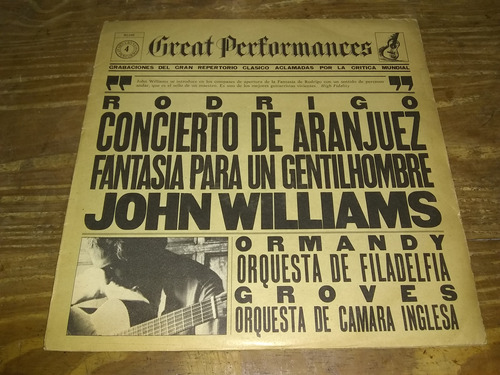 Rodrigo. Aranjuez - J. Williams. Cbs Great Performances N° 4