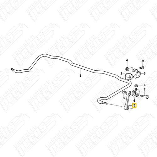 Bieleta Barra Estabilizadora Traseira Bmw E36 323ti Compact