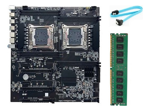 Placa Madre X99 De Doble Socket Lga2011-3, Soporte De Doble