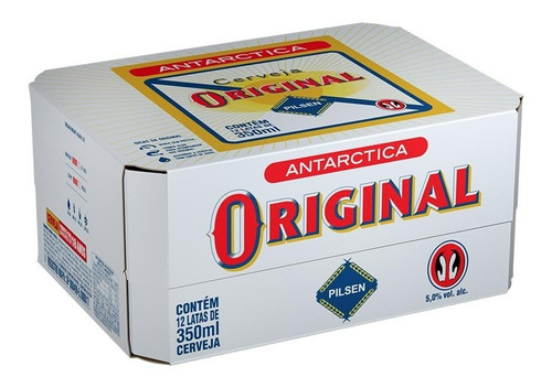 Cerveja Antarctica Original Lata 350ml Pack Com 12 Unidades